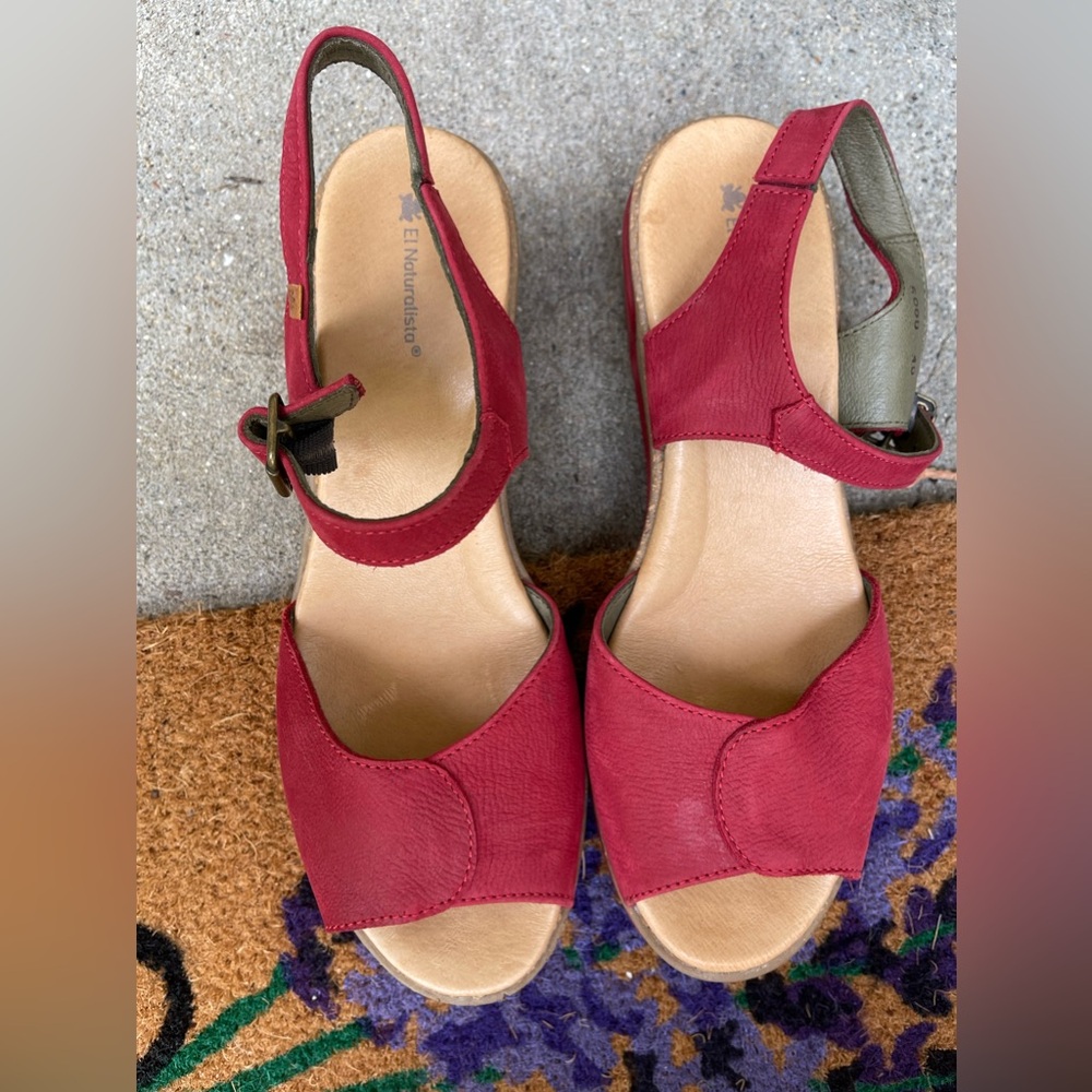 Beautiful Red El Naturalista Sandals